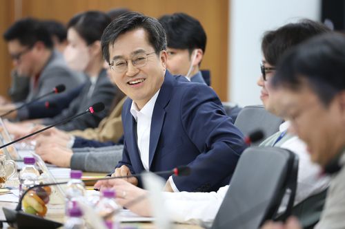 출입기자 간담회 여는 김동연 경기도지사[경기도 제공. 재판매 및 DB 금지]