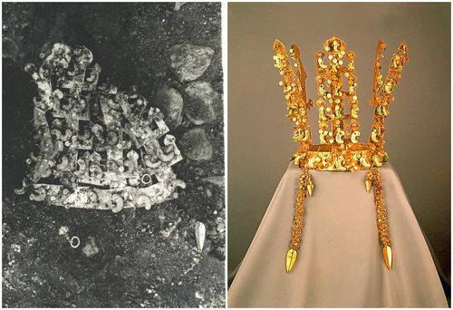 국보 '천마총 금관'[문화재청 국가문화유산포털 제공. 재판매 및 DB 금지]