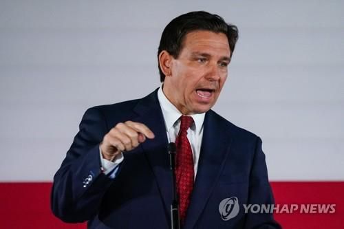 론 디샌티스 미국 플로리다주지사[AFP 연합뉴스 자료사진. 재판매 및 DB 금지]