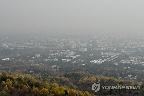 치앙마이 미세먼지 [AFP 연합뉴스 자료사진. 재판매 및 DB 금지]