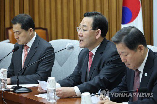 주호영의 마지막 원내대책회의 발언(서울=연합뉴스) 임화영 기자 = 국민의힘 주호영 원내대표가 4일 오전 국회에서 열린 원내대책회의에서 발언하고 있다. 2023.4.4 hwayoung7@yna.co.kr