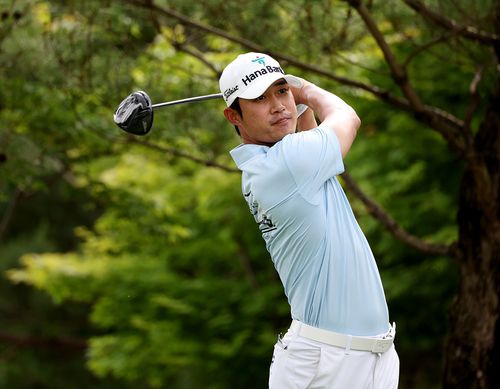 9번 홀에서 티샷하는 박은신[KPGA 제공. 재판매 및 DB 금지]