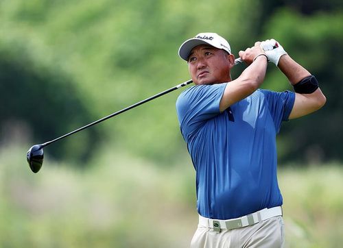 모중경의 티샷.[KPGA  제공. 재판매 및 DB 금지]