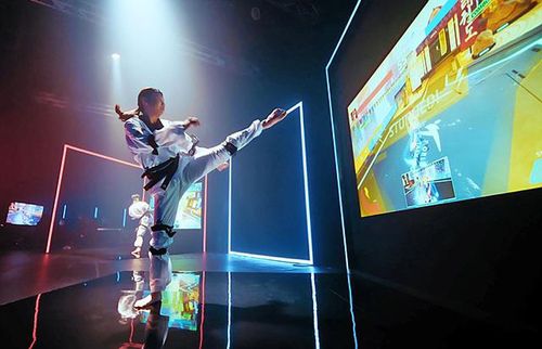 버추얼 태권도 시연 모습[세계태권도 제공. 재배포 및 DB금지]