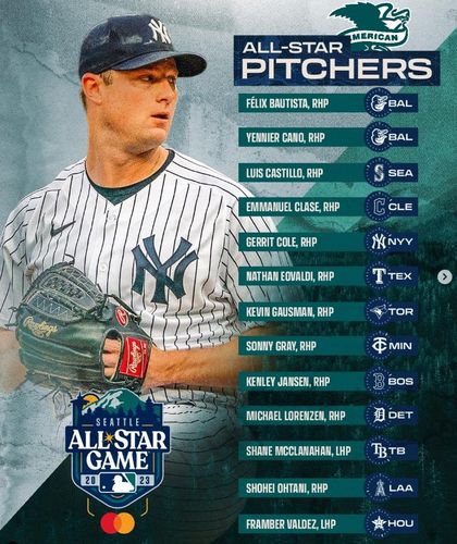 아메리칸리그 올스타전 출전 투수 명단[MLB 인스타그램 계정 캡처. 재판매 및 DB 금지]