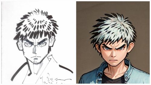 이현세 작가가 그린 까치(좌)와 AI가 만든 까치(우)[AI디렉터 딸기주먹 제공]