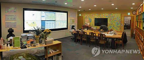 2017년 7월 박원순 시장이 근무했던 시장실 모습[연합뉴스 자료사진]