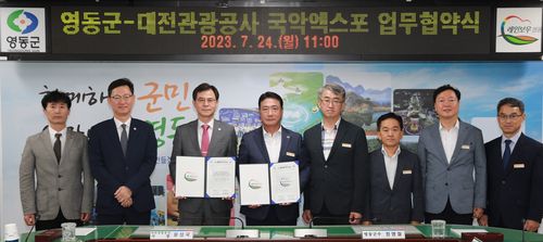 영동군·대전관광공사 협약[영동군 제공. 재판매 및 DB금지]
