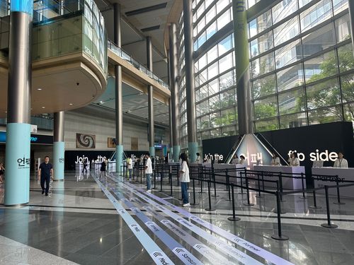 갤럭시 언팩을 준비하는 모습[촬영 오규진]