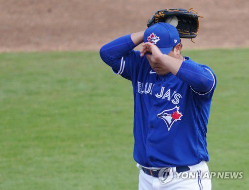 류현진, 심기일전[연합뉴스 자료사진]