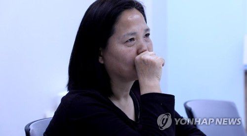 연합뉴스와 인터뷰 중인 김미숙 김용균재단 이사장 [이건희 촬영]