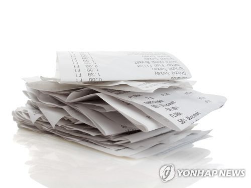 종이 영수증[게티이미지뱅크 제공]