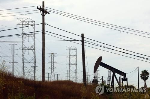 미국 LA의 원유 시추기.[AFP 연합뉴스 자료사진. 재판매 및 DB 금지]