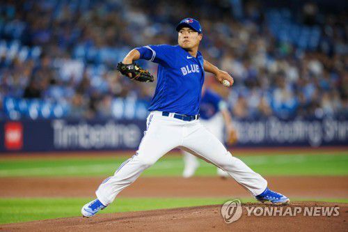 투구하는 류현진[AFP=연합뉴스]