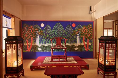 건청궁 장안당 내 왕의 집무실[문화재청 제공. 재판매 및 DB 금지]