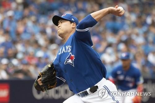 류현진[캐나디언프레스/AP=연합뉴스]
