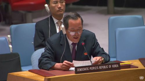 김 성 북한대사[유엔 웹TV 캡처]