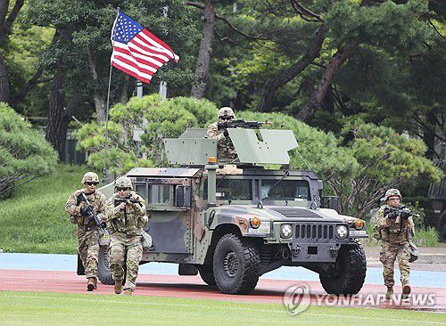한미연합훈련에 참가한 주한미군[연합뉴스 자료사진]