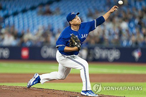 호투하는 류현진[AP=연합뉴스]