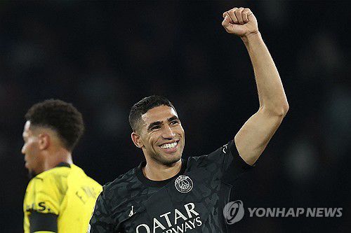 아슈라프 하키미, 쐐기 골[AFP=연합뉴스]