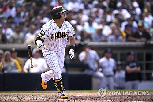 대타 결승 희생플라이를 친 최지만[USA TODAY=연합뉴스]