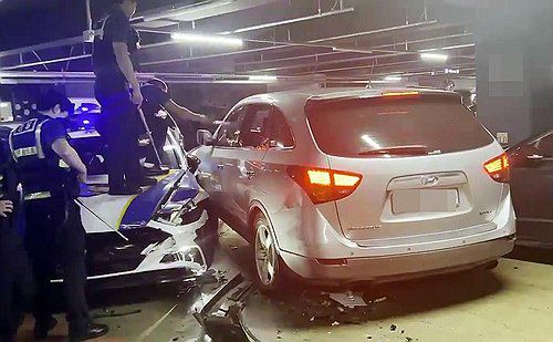 경찰, 음주난동 차량 실탄 쏴 제압…"정당한 공권력 행사 사례" [독자제공.재판매 및 DB 금지] photo@yna.co.kr