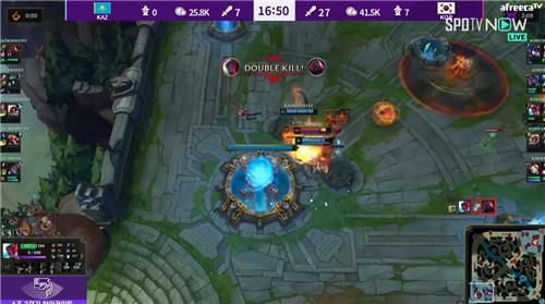 카자흐스탄의 본진을 공략하는 한국 대표팀[아프리카TV 캡처. 재판매 및 DB 금지]