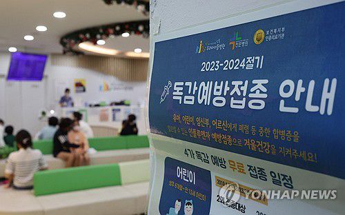 인플루엔자(독감) 예방접종[연합뉴스 자료사진]