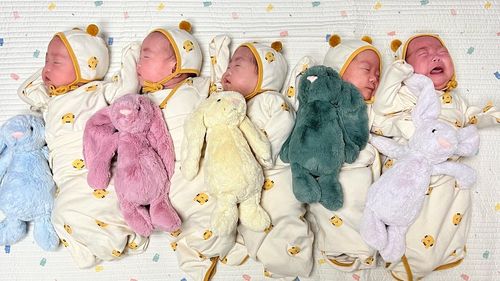 다섯쌍둥이 갓난아이 시절[서혜정 대위 제공. 재판매 및 DB 금지]