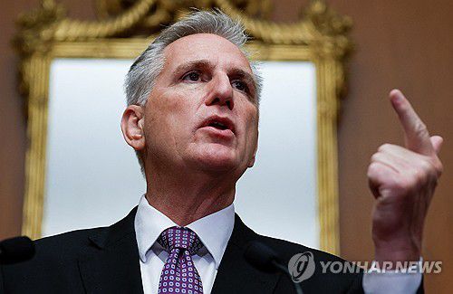 매카시 미국 하원의장[로이터 연합뉴스 자료사진. 재판매 및 DB 금지]