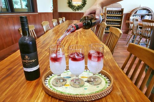 시원한 와인 에이드 [사진/조보희 기자]