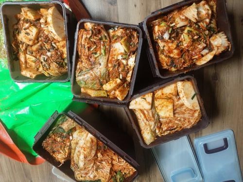 가정집에서 김장을 마친 모습[촬영 성혜미]