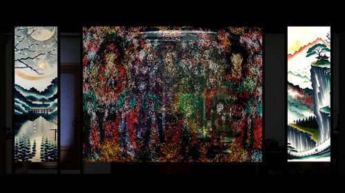 미디어아트로 재탄생한 삼장보살도[원주시 제공.재판매 및 DB 금지]