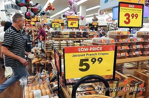 미국 로스앤젤레스의 한 마트[AFP 연합뉴스 자료사진]