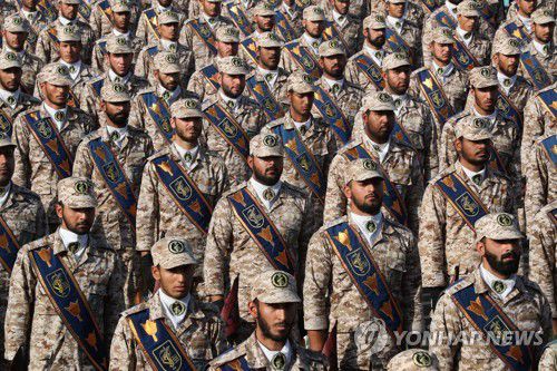 이란 혁명수비대 대원[이란 대통령실 제공 연합뉴스 자료사진.]