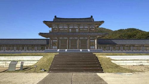 미륵사 중원 중문 하앙구조 증강 모습[국립문화재연구원 제공. 재판매 및 DB 금지]