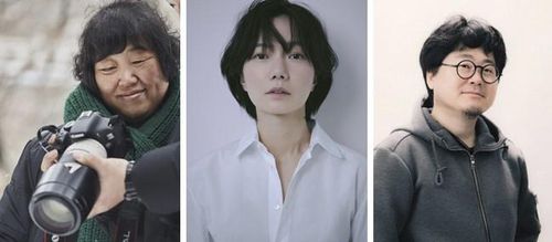 왼쪽부터 임순례, 배두나, 원승환[여성영화인모임 제공. 재판매 및 DB 금지]