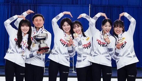 범대륙선수권에서 우승한 '5G'[경기도청 컬링팀 인스타그램 캡처. 재판매 및 DB 금지]