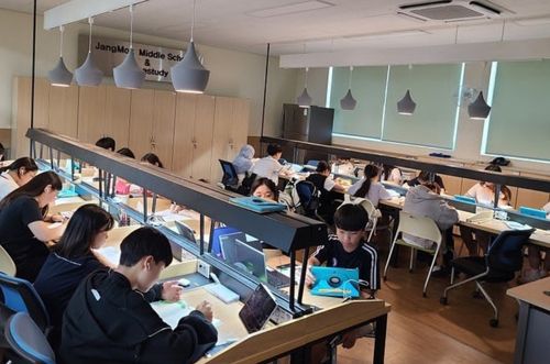 거제 장목예술중 야간 스마트 스터디 카페[장목예술중 사회관계망서비스 캡처. 재판매 및 DB 금지]