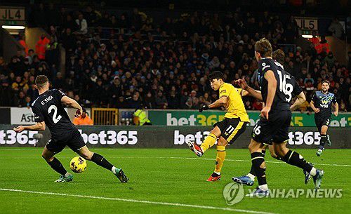 황희찬의 골 장면[로이터=연합뉴스]