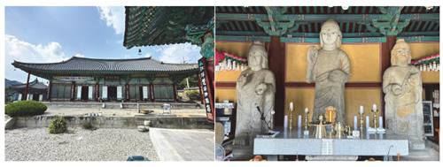 논산 개태사와 석조여래삼존입상[촬영 이주형]