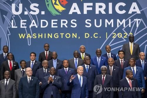 2022년 12월 열린 워싱턴DC에서 열린 '미국-아프리카 정상회의'[EPA=연합뉴스]