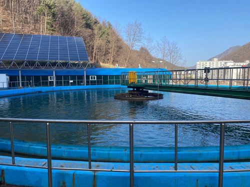 함태 수질정화시설 침전조(태백=연합뉴스) 김동규 기자 = 강원도 태백시 함태 수질정화시설에 설치된 침전조에서 수질 정화 작업이 진행되고 있다. 2023.12.7 dkkim@yna.co.kr (끝)