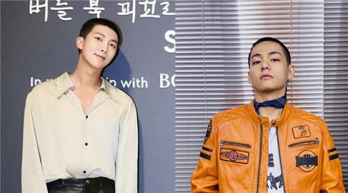 머리를 짧게 자른 방탄소년단 RM(좌)과 뷔(우) [인스타그램/위버스. 재판매 및 DB 금지]