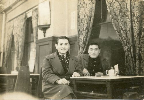 김학성 촬영감독(왼쪽)과 손기정 선수[한국영상자료원 제공. 재판매 및 DB 금지]