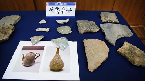 서산 부석사 발굴조사 과정에서 출토된 유물들[서산시 제공. 재판매 및 DB 금지]