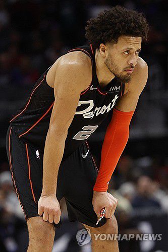 디트로이트의 커닝햄[USA TODAY Sports=연합뉴스]