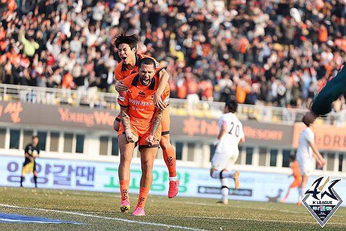 강원 잔류의 선봉장 가브리엘[한국프로축구연맹 제공. 재판매 및 DB 금지]