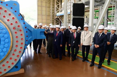 두산에너빌리티 방문한 김진부 경남도의회 의장[경남도의회 제공. 재판매 및 DB 금지]