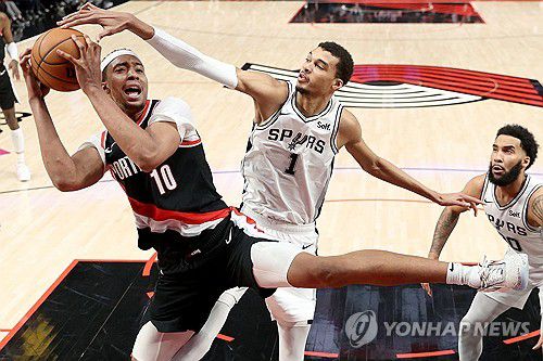 샌안토니오의 빅토르 웸반야마 [게티이미지/AFP=연합뉴스]